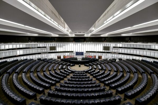 The European Parlament's hall