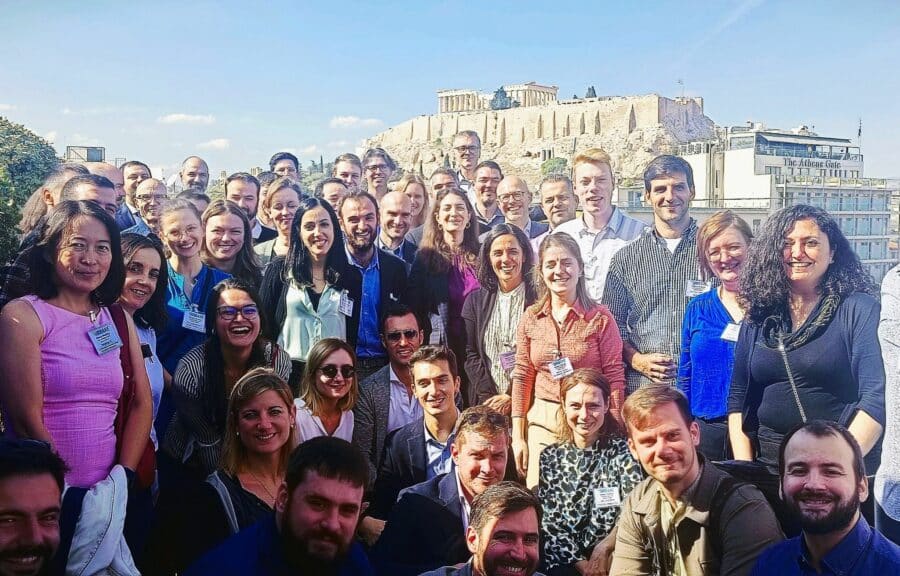 Group photo of the partners in the URBANE project in Athens, Greece
